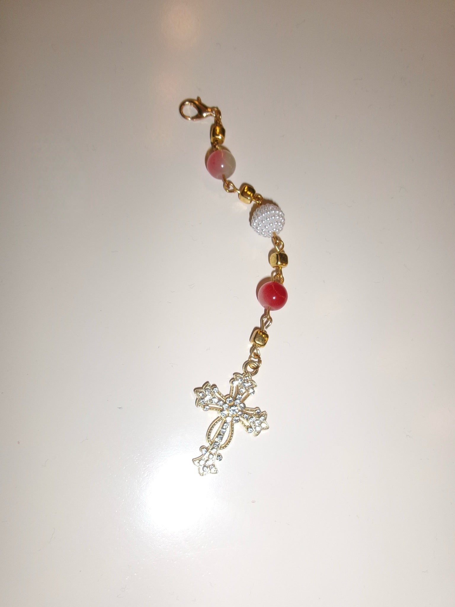 Peachy Diamond Keychain